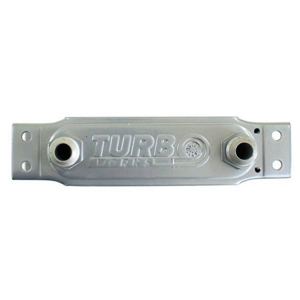 Slim Line 16-Row Oil Cooler 140x125x50 AN8 - Silver Finish
