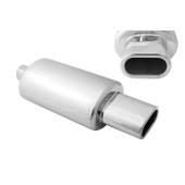 Rear Muffler 73x122mm inlet 63,5mm