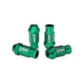 D1Spec Replica M12x1.5 Green Wheel Lug Nuts - 20 Pack
