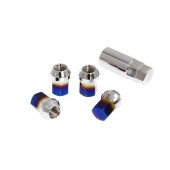 Titanium Blue M12x1.5 Wheel Lug Nut - Durable & Lightweight