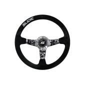Steering wheel SLIDE 350mm offset:90mm Suede Hydrographics