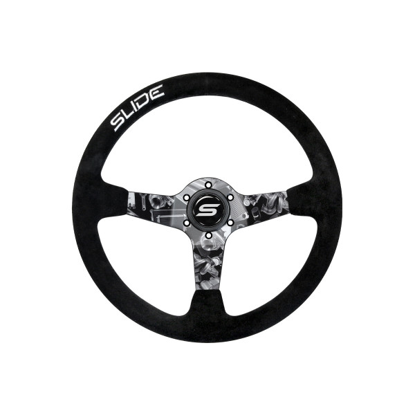 Steering wheel SLIDE 350mm offset:90mm Suede Hydrographics