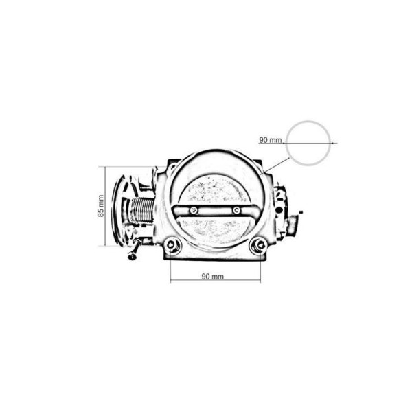 Throttle Body TurboWorks 90mm for Toyota Supra 2JZ-GTE