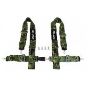 4-Point Racing Seat Belts - Camo Design for Safety & Style