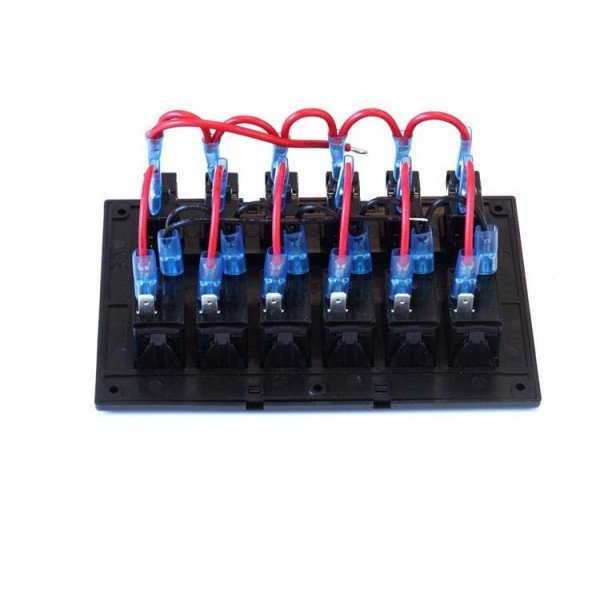 12-24V IP68 Waterproof ON-OFF Switch 6xB 3x5A 2x10A 1x15A