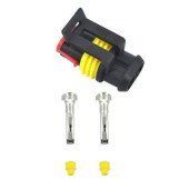 2-Pin Superseal Connector Male - Waterproof Electrical Plug