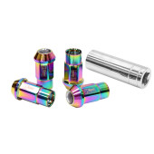 D1Spec Heptagon 2in1 Forged Wheel Lug Nuts 12x1.5 Neo
