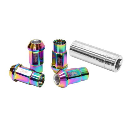 D1Spec Heptagon 2in1 Forged Wheel Lug Nuts 12x1.5 Neo