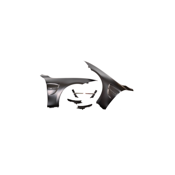 BMW 4 Series F32 F33 F36 Black Front Fender Set with Vents