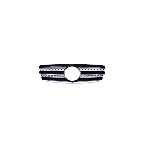 Chrome & Black Sport Grille for Mercedes E-Class W211 2002-2006