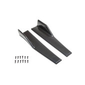 Universal Black Side Skirt Splitters & Canards - Type 2