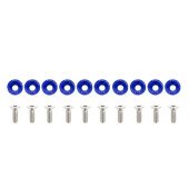 JDM Blue Decorative Screws M6x1.0 15mm - Stylish Fasteners