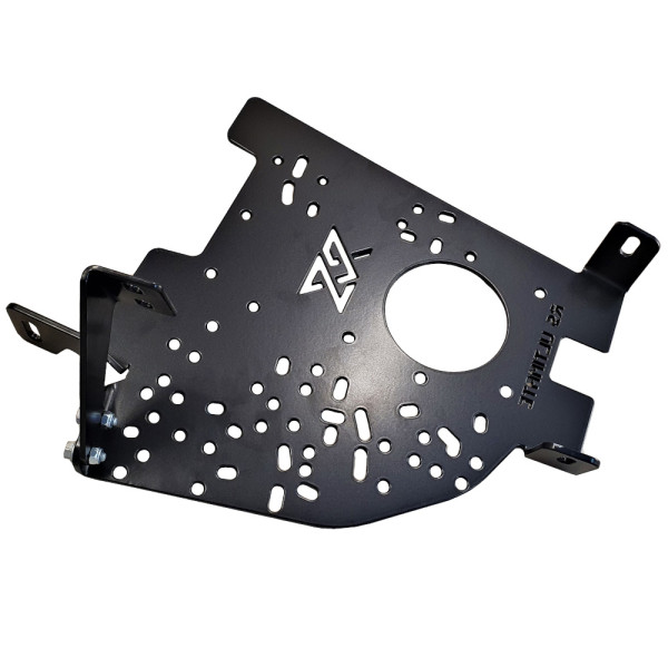 Handbrake Mounting Plate drilled BMW E46 Fluo