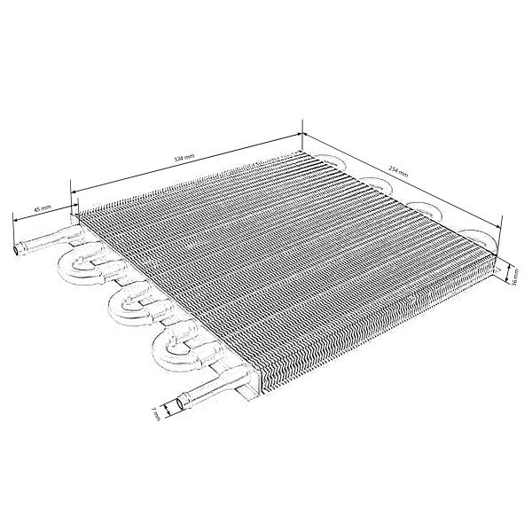 8-Row Power Steering Transmission Cooler for Enhanced Performance