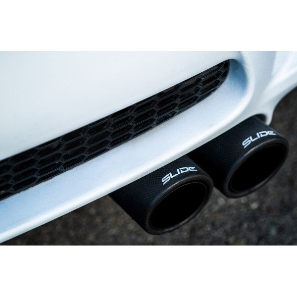 89mm Double Exhaust Pipe with 63.5mm Slide Fit Connection