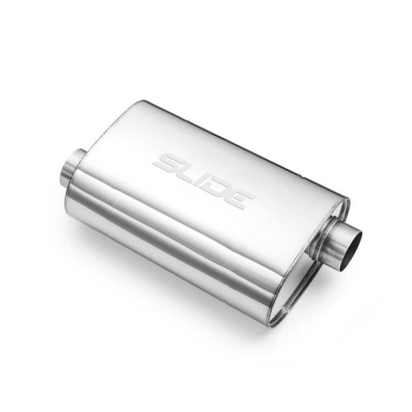 76mm 304SS Center Muffler - 350mm Length, High Performance