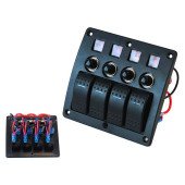 4-Way Switch ON-OFF with 2x5A, 1x10A, 1x15A Circuit