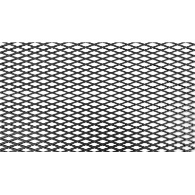 Diamond Black ABS Mesh Grill 120x40cm - 30x10mm Design