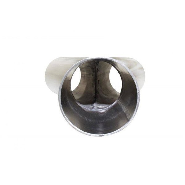45° Exhaust Tee 42-48mm 304 Stainless Steel Connector