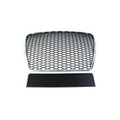 RS-Style Chrome-Black Grill for Audi A6 C6 (09-11)