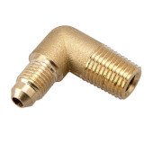 Brass 1/4 NPT to AN4 90-Degree Adapter Fitting