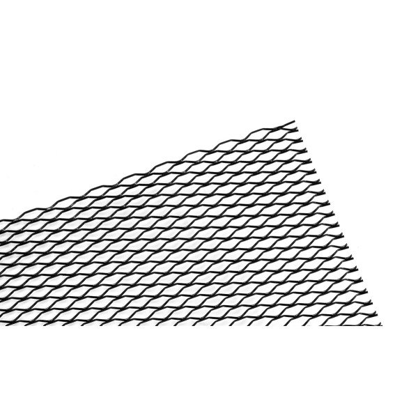 Black Honeycomb ALU Mesh Grill 100x33cm - 20x8mm Design