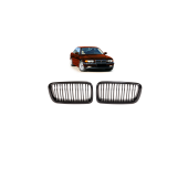 Gloss Black Dual Line Grille for BMW 7 E38 Model