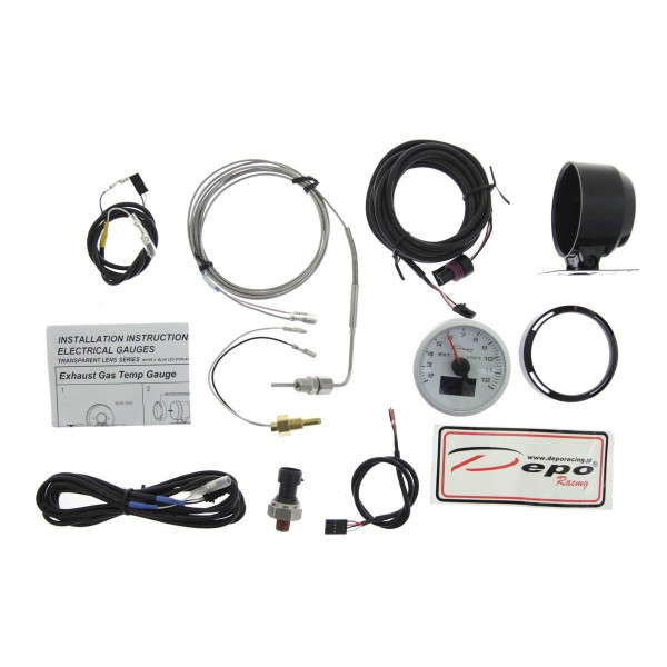 Depo Gauge WBL 4in1: Exhaust Temp, Volt, Oil Pressure, Temp