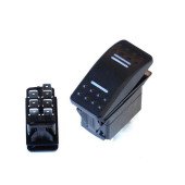 7-Pin Blue Switch ON-OFF-ON for Custom Electronics Projects