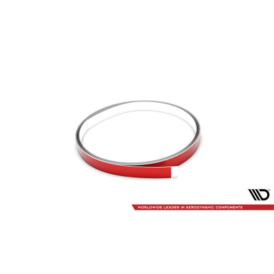 Self-Sticking Red Decorative Stripe for Easy Home Decor