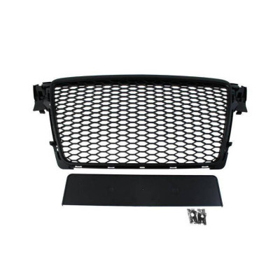Gloss Black RS-Style Grill for Audi A4 B8 (08-12) PDC