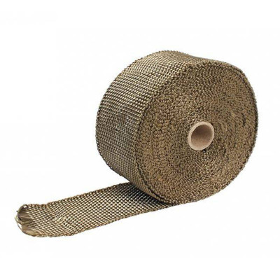 10m Titanium Exhaust Heat Wrap 50mm x 2mm for Performance