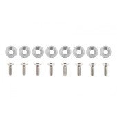 Silver Decorative Screws M6x1.0 15mm D1 - Stylish Fasteners