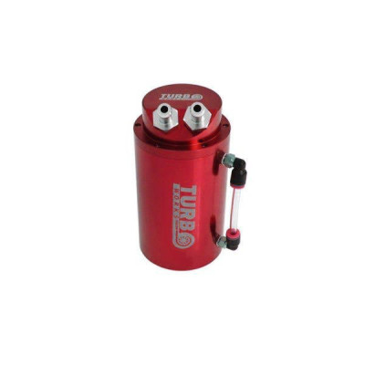 0.7L Red Oil Catch Tank with 15mm Fittings - High Performance