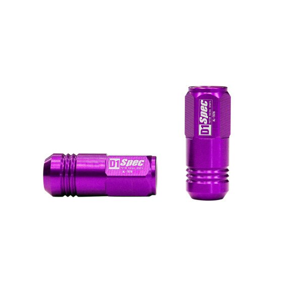 D1Spec Replica EW M12x1.5 Purple Wheel Lug Nuts - 20 Pack
