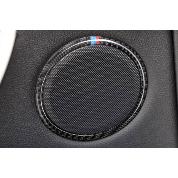 BMW F30 F34 Carbon Wrap Door Speaker Sound Ring Upgrade