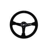 350mm Suede Black Steering Wheel with 90mm Offset