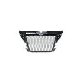 Gloss Black Grill for Audi A3 8P Facelift with PDC