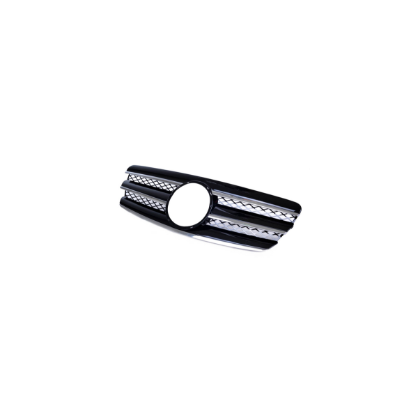 Chrome & Black Sport Grille for Mercedes E-Class W211 2002-2006