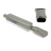 76x87mm Rear Muffler with 57mm Inlet - High Performance