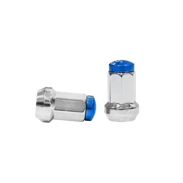 Forged Wheel Lug Nuts D1Spec Stal 12x1.5 Silver/Blue