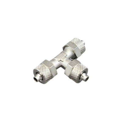 6-4mm Brass T-Type Air Hose Fitting Connector