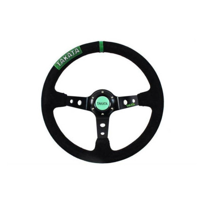 Takata Suede Steering Wheel 350mm Offset 80mm - Pro Series