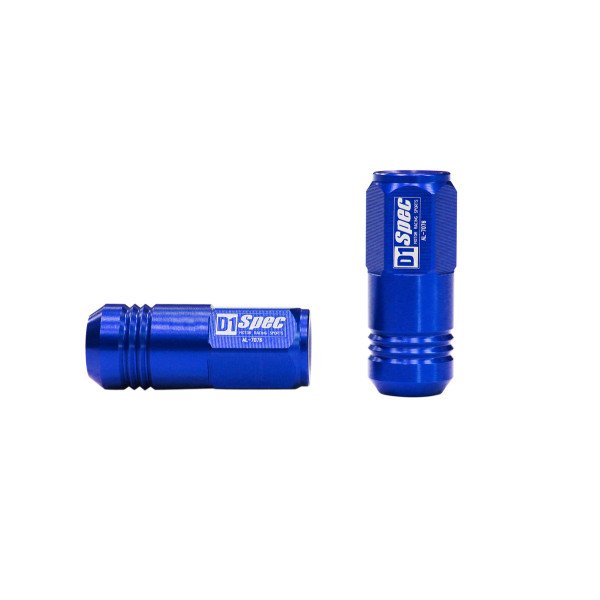 D1Spec Replica EW M12x1.5 Blue Wheel Lug Nuts - 20 Pack