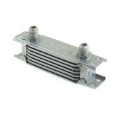 Slim Line 7-Row Oil Cooler 140x50x50 AN8 - Silver Finish