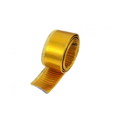 10mm x 1m Gold Heat Resistant Hose Cover - Durable Protection