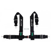 3-Point Racing Seat Belts - Black Safety Harness Set