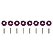 M6x1.0 Universal Screws - Purple Slide Fasteners