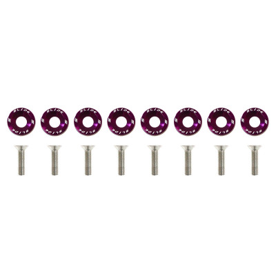 M6x1.0 Universal Screws - Purple Slide Fasteners