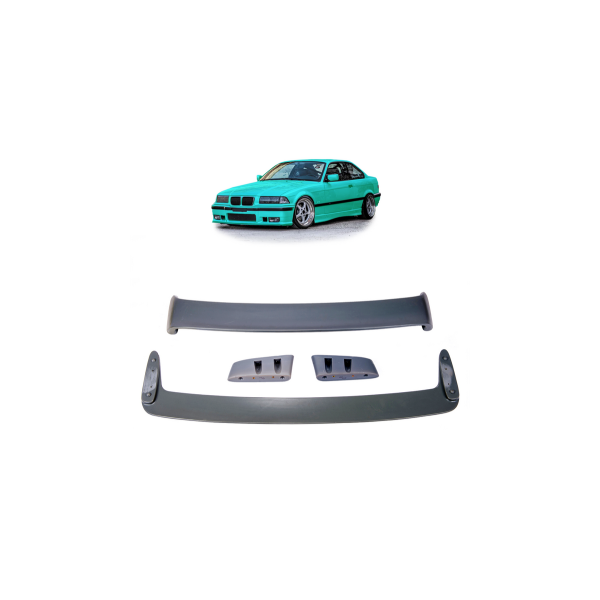 Paintable Sport Rear Trunk Spoiler for BMW 3 E36 Coupe/Sedan